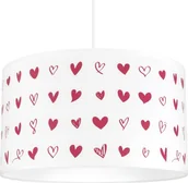 Lampy sufitowe - Solar Lampa wisząca czerwone serca plus denko - miniaturka - grafika 1