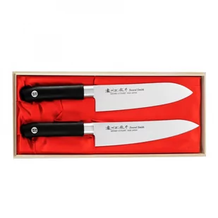 Satake Satake Sword Smith Zest.Szefa+Santoku w drewnianym pudełku HG8325W - Noże kuchenne - miniaturka - grafika 1