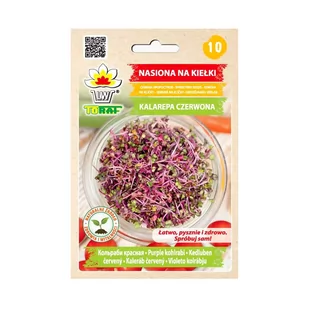 Toraf Nasiona na kiełki KALAREPA CZERWONA 10g Nas000370 - Nasiona na kiełki - miniaturka - grafika 1