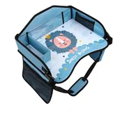 Akcesoria do fotelików - Tacka Stolik Do Podróży Samochodem Dla Dzieci Niebieski Lew - miniaturka - grafika 1