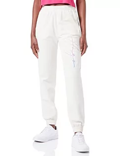 Spodnie damskie - HUGO Damskie spodnie dresowe Najogger_2, Open White110, Relaxed Fit - grafika 1