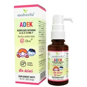 Witaminy i minerały - ADEK (ß-Karoten) dla dzieci 30ml/600kr. MEDVERITA - miniaturka - grafika 1