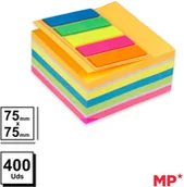 Etykiety samoprzylepne i bloki etykiet - MP PN185 karteczki samoprzylepne 75 x 75 mm 400 k. - miniaturka - grafika 1