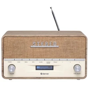 Radio DAB+/FM Denver DAB-36LW z drewnianą obudową light wood - Głośniki przenośne - miniaturka - grafika 1