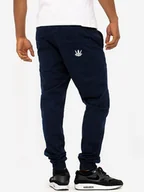 Spodnie męskie - Spodnie Jeansowe Jogger Męskie Granatowe / Białe Jigga Crown Stitch XL LONG - miniaturka - grafika 1