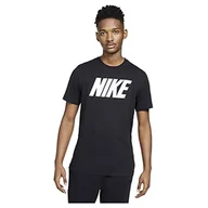 Koszulki męskie - Nike Męski M NSW Tee Icon Block T-Shirt, czarny/biały, XL - miniaturka - grafika 1