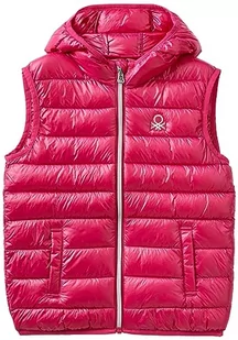 United Colors of Benetton Kurtka dla dziewczynek i dziewczynek, Czerwony Magenta 2e8, S - Kurtki i płaszcze dla dziewczynek - miniaturka - grafika 1