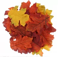 Dekoracje domu - Sztuczne Liście Listki Jesienne Ozdoby Liść 25szt - miniaturka - grafika 1