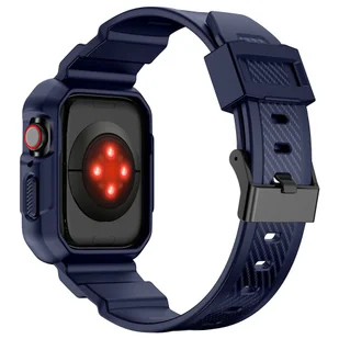 Kingxbar CYF537 2w1 pasek Apple Watch Ultra, SE, 8, 7, 6, 5, 4, 3, 2, 1 (49, 45, 44, 42  mm) z wbudowanym etui niebieski - Akcesoria do smartwatchy - miniaturka - grafika 7