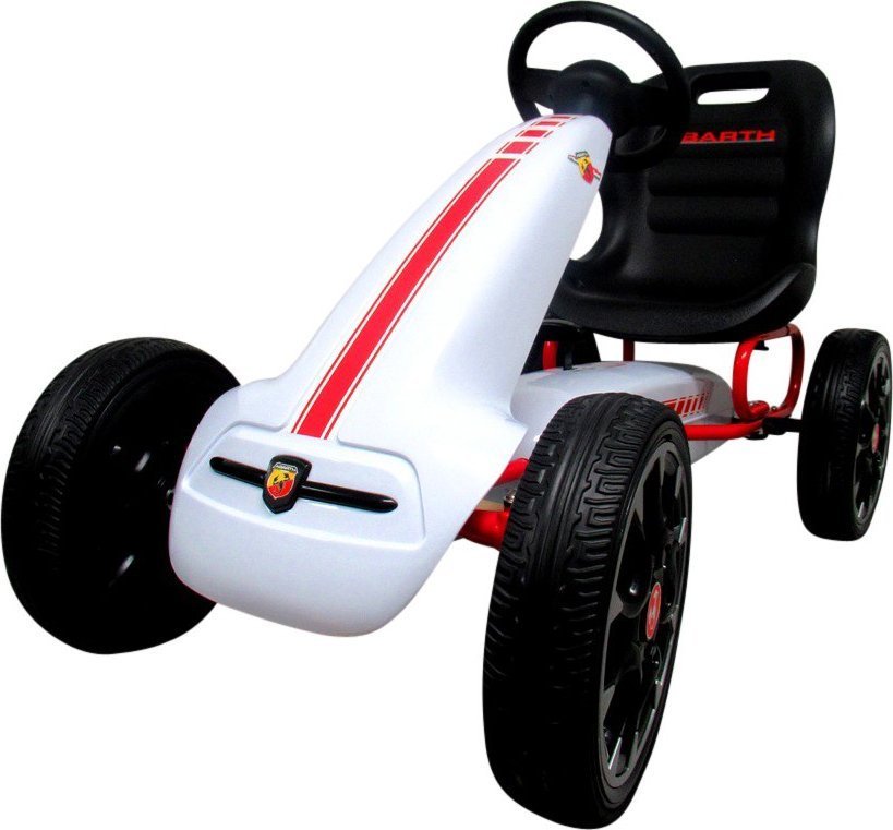 ABARTH Gokart ABARTH BIAŁY, piankowe koła EVA, hamulec ręczny, licencja