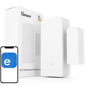 Systemy inteligentnych domów - Sonoff Sonoff DW2 Wi-Fi bezprzewodowy czujnik otwarcia zamknięcia drzwi okna okien biały (M0802070002) M0802070002 - miniaturka - grafika 1