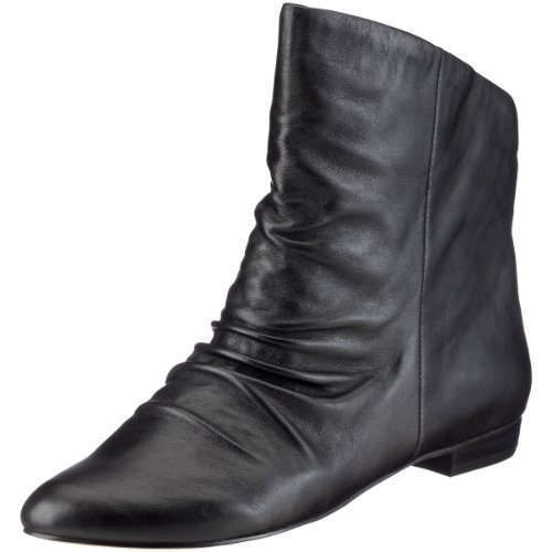 Buffalo London 408-14702 TEVER LEATHER BLACK 01 105053 damskie kozaki, czarny - Czarny Czarny 01-42 EU