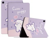 Etui do tabletów - Etui Slimcase do Samsung Galaxy Tab A7 Lite 8.7, fioletowe z motywem psa 5903814648190 - miniaturka - grafika 1