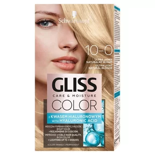 Schwarzkopf Gliss Color Care & Moisture Farba do włosów 10-0 ultra jasny naturalny blond 1op - Farby do włosów i szampony koloryzujące - miniaturka - grafika 1