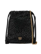 Torebki damskie - PINKO Torebka Slouchy Coulisse Baby AI 25-26 PCPL 105409 A2WF Czarny - miniaturka - grafika 1