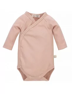 Body dla niemowląt - Yosoy Body niemowlęce z długim rękawem bawełna organiczna Sunrise pink, Rozmiar: 62 - grafika 1