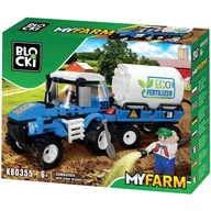 Klocki - Klocki Blocki MyFarm Traktor z beczkowozem - miniaturka - grafika 1