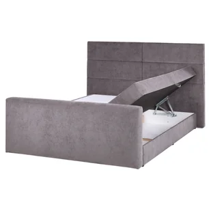 Łóżko kontynentalne z pojemnikami 160 x 200 cm beżowoszare ARISTOCRAT - Łóżka Łóżko kontynentalne z pojemnikami 160 x 200 cm beżowoszare ARISTOCRAT - Łóżka - miniaturka - grafika 1