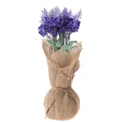 Sztuczne kwiaty - Sztuczne Kwiaty W Doniczce Jutowej, 26 Cm - miniaturka - grafika 1