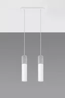 Lampy sufitowe - Sollux Lighting Lampa wisząca BORGIO 2 biały - miniaturka - grafika 1