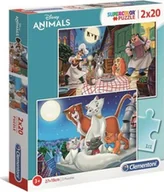 Puzzle - Clementoni Puzzle 2x20el Disney Animals 24764 - miniaturka - grafika 1