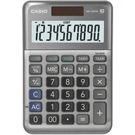 Kalkulatory - Casio Kalkulator MS 100 FM, srebrna, stołowy, funkcja konwersji walut, %, VAT - miniaturka - grafika 1