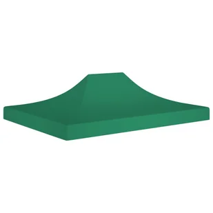 vidaXL Dach do namiotu imprezowego, 4 x 3 m, zielony, 270 g/m - Pawilony ogrodowe - miniaturka - grafika 7