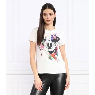 Desigual T-shirt DESIGUAL X MICKEY MOUSE Regular Fit - Koszulki i topy damskie - miniaturka - grafika 1