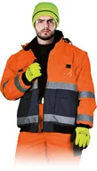 Odzież robocza - KURTKA OCHRONNA OCIEPLANA LHOLLMAN LH-VIBER; POMARAŃCZOWO-GRANATOWY (XL) - miniaturka - grafika 1