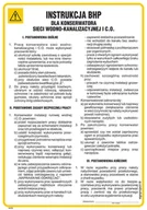 Instrukcje stanowiskowe BHP - IAF22 INSTRUKCJA BHP DLA KONSERWATORA SIECI WODNO-KANALIZACYJNEJ I C.O., FN - FOLIA SAMOPRZYLEPNA; (245X350MM) - miniaturka - grafika 1