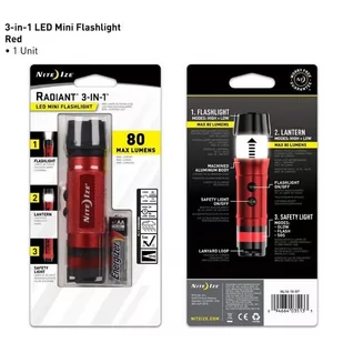 Nite Ize - Latarka Radiant® 3-in-1™ LED Mini Flashlight - Czerwony - NL1B-10-R7 - Latarki - miniaturka - grafika 2