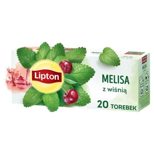 Lipton Herbatka ziołowa aromatyzowana melisa z wiśnią 24 g (20 torebek) - Herbata - miniaturka - grafika 1