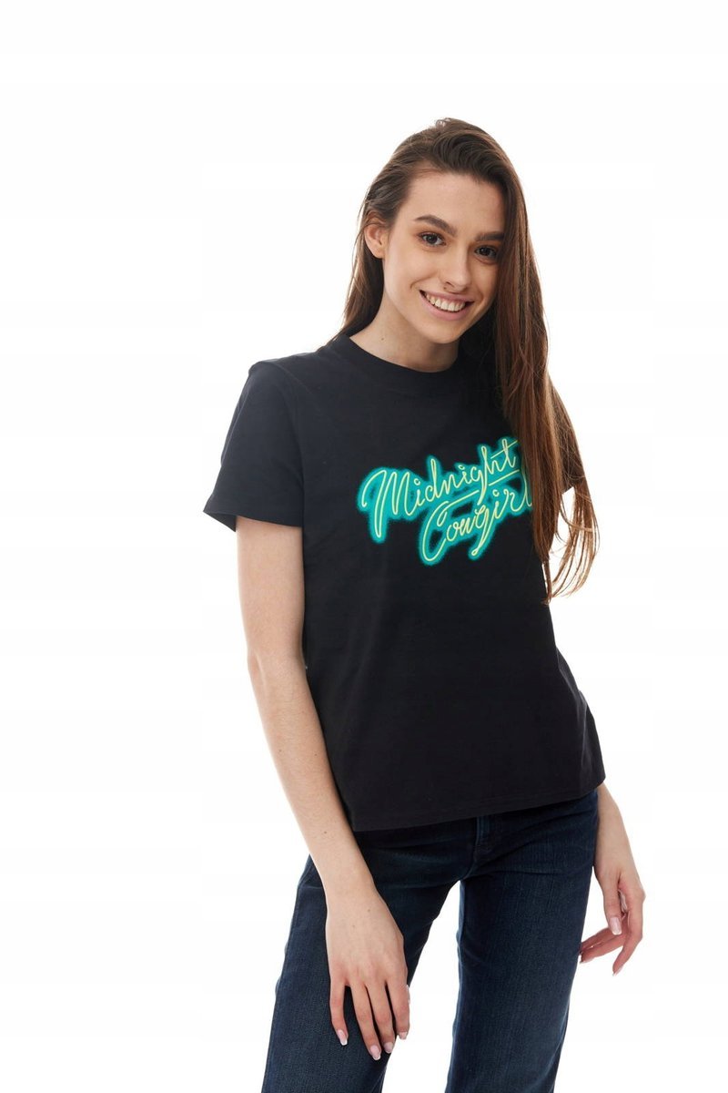 WRANGLER HIGH RIB TEE PITCH BLACK W7N9GHX01 S