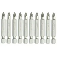 Bity - Dedra Końcówki wkrętakowe Pozidriv PZ2x50mm 10szt pudełko plast 18A05PZ21-10 18A05PZ21-10 - miniaturka - grafika 1