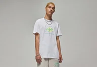 Koszulki męskie - Nike Air Jordan Flight Essential Crew Tee White - miniaturka - grafika 1