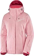 Kurtki damskie - Salomon Damska kurtka narciarska Fantasy Jkt W czerwony różowy (Calypso Coral) XL - miniaturka - grafika 1
