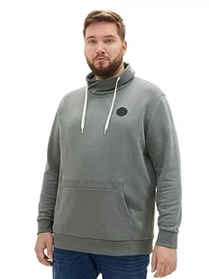 TOM TAILOR bluza męska plus size, 30358 - zielony (Green Dust Melange), 4XL duże rozmiary - Bluzy męskie - miniaturka - grafika 1