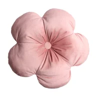 Poduszki dekoracyjne - Poduszka z guzikiem Fiore Kwait różowa śr. 40 cm - miniaturka - grafika 1
