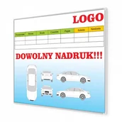 Tablice i flipcharty - Tablica magnetyczna suchościeralna z własnym nadrukiem 120x200cm - miniaturka - grafika 1