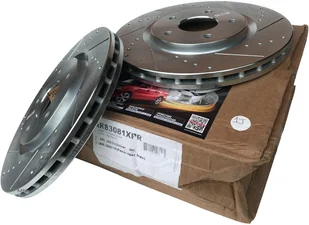 Przednie klocki + WIERCONE tarcze hamulcowe 330mm POWERSTOP RAM Cargo Van 2012- - Tarcze hamulcowe - miniaturka - grafika 14