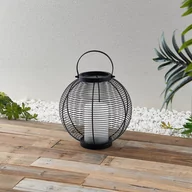 Lampy ogrodowe - Lindby Mairuna latarnia solarna LED czarna 30,8 cm - miniaturka - grafika 1