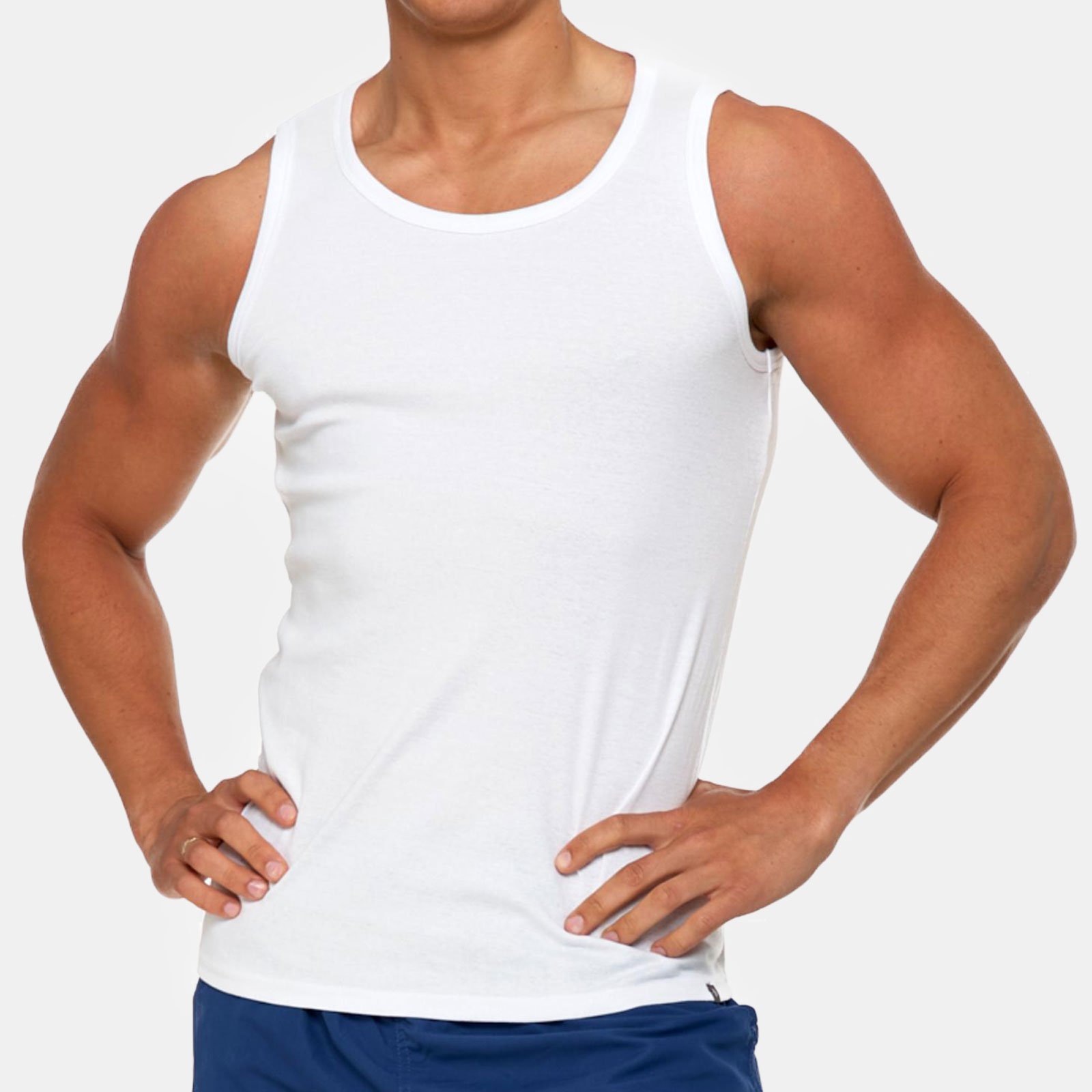 Podkoszulka Koszulka Męska 100% Bawełna Gładka 3XL