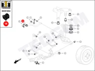 Układ zawieszenia - akcesoria - Poduszka stabilizatora TEDGUM 00391804 GJ6A28156 00391804 - miniaturka - grafika 1