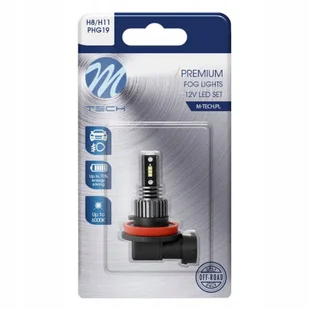 Żarówka H11 Led H8 White 12v Retrofit Pgj19-1 Biała 6000k White - Żarówki samochodowe - miniaturka - grafika 1