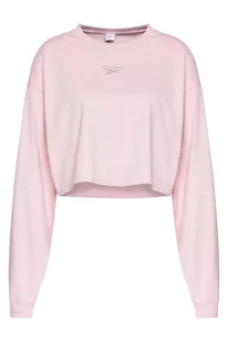 Bluza damska Reebok CL Wide krótka różowa S - Bluzy damskie - miniaturka - grafika 1