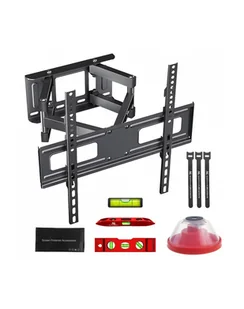 Uchwyt do TV Maclean, max VESA 400x400, 32-75'', 50kg, reg.kąta w pionie i poziomie, profil 80-380mm, czarny, MC-788 MC-788 - Uchwyty do monitorów - miniaturka - grafika 1