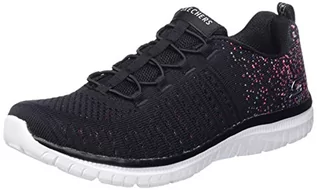 Trampki damskie - Skechers Damskie trampki Virtue, czarne, 3,5 UK - grafika 1