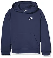 Bluzy dla chłopców - NIKE Chłopięca bluza z kapturem Sportswear Po Club - miniaturka - grafika 1