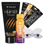 Balsamy i kremy do opalania - Soleo Hunter 150ml Bronzer Dla Mężczyzn + Gratisy - miniaturka - grafika 1