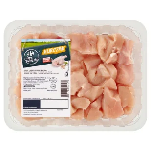 Carrefour Targ Świeżości Kostka z fileta z piersi kurczaka 0,400 kg - Mięso świeże i mrożone - miniaturka - grafika 1